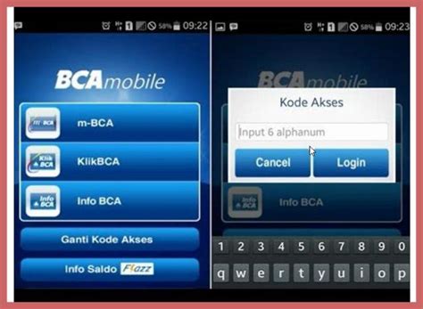contoh kode akses bca 6 digit